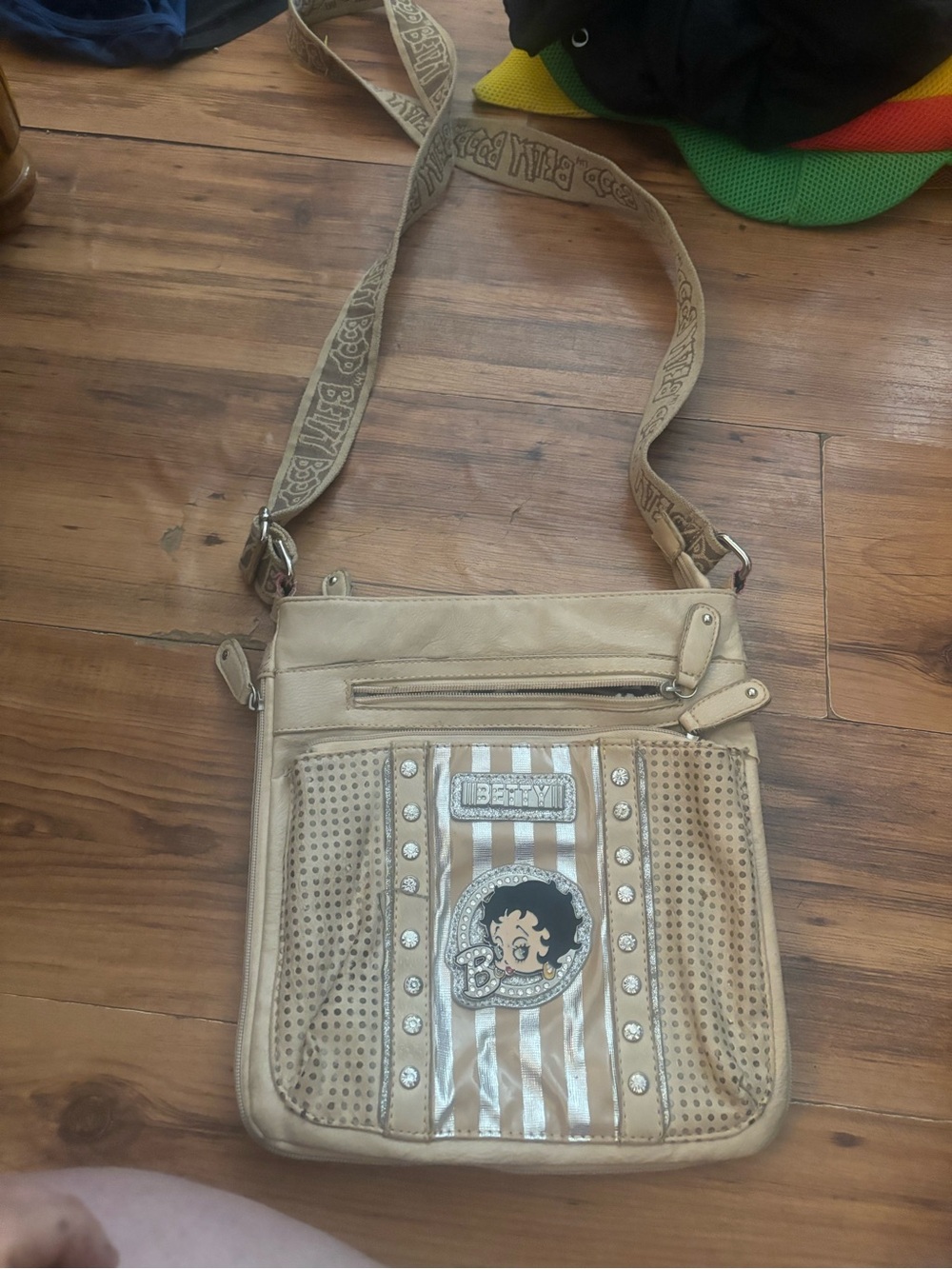 Betty boop bedazzled crossbody bag